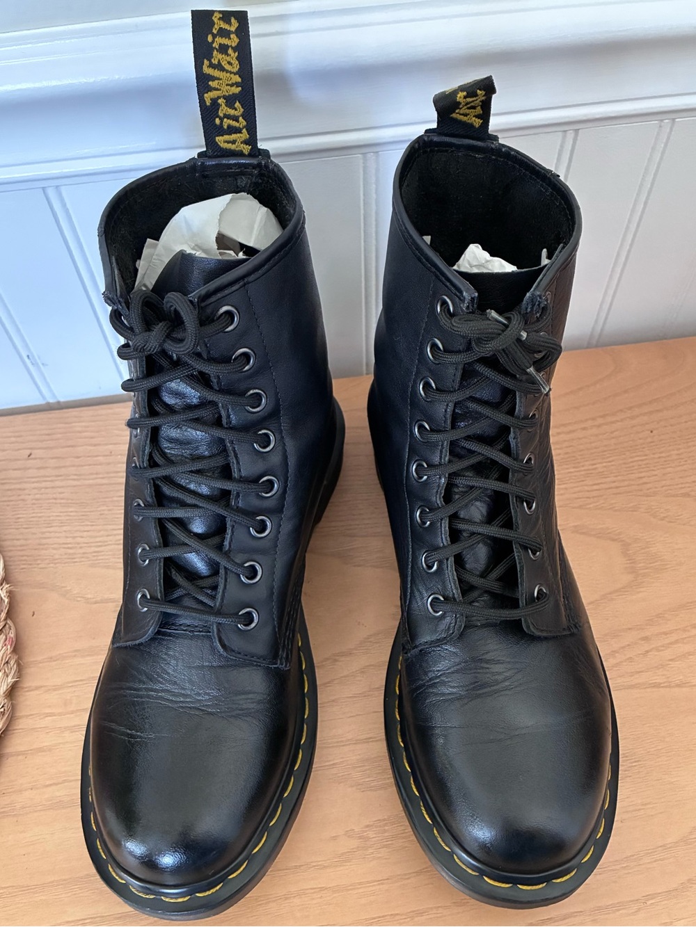 Dr. Martens 1460 Pascal Virginia boots in black Women’s Size 9 - Picture 7 of 9